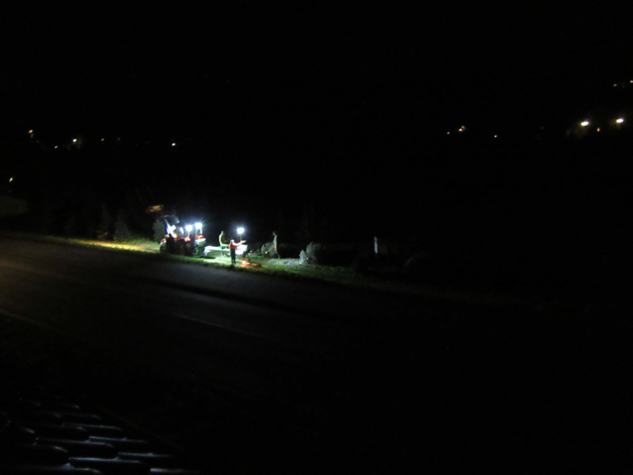 Einnetzen bei Nacht